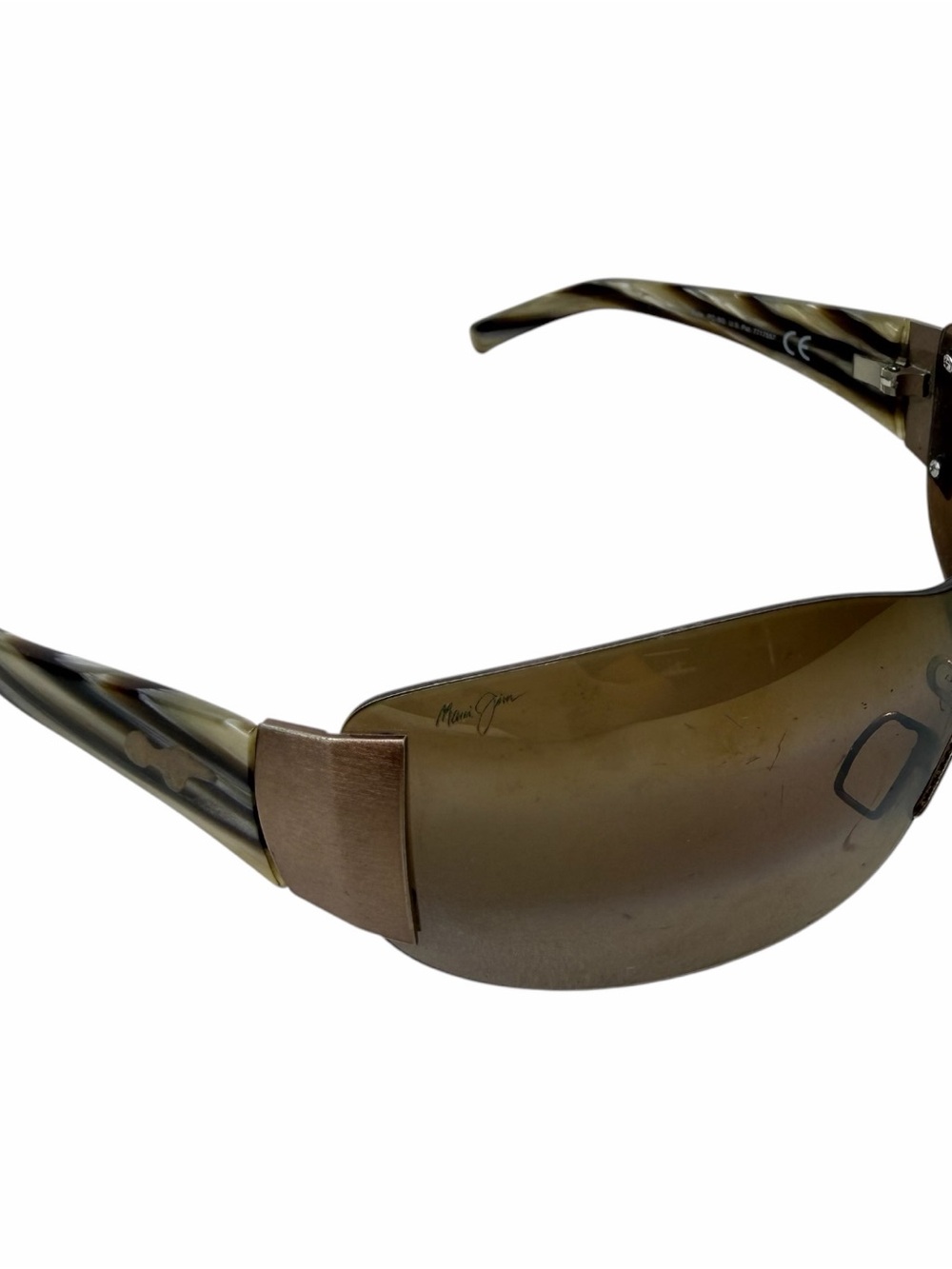 Maui Jim Kula MJ 514 23 Tortoise Copper Stripe Frame ONLY Lenses Destroyed -FLAW
